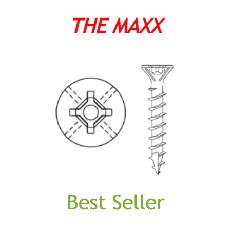 Wood Screws - #8, Flathead, "THE MAXX", Robertson®